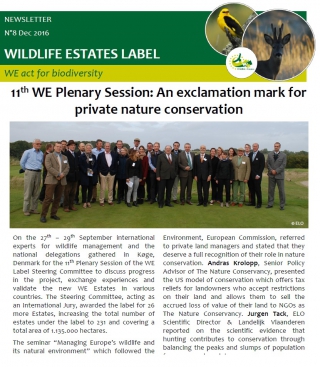 Wildlife Estates Newsletter Nr8