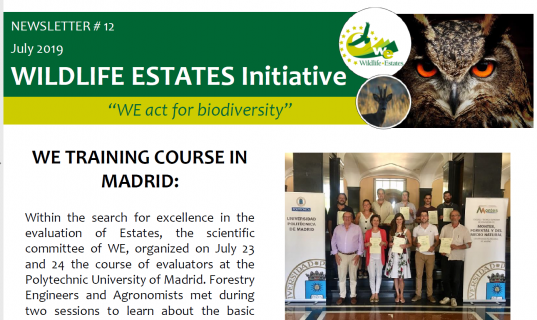 Wildlife Estates Newsletter Nr 12.