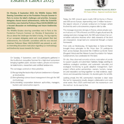 National meeting of the Wildlife Estate Label 2025